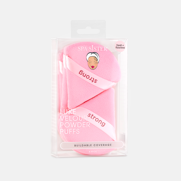 Luxe Velour Powder Puffs 8pc BathAccessoriesWholesale