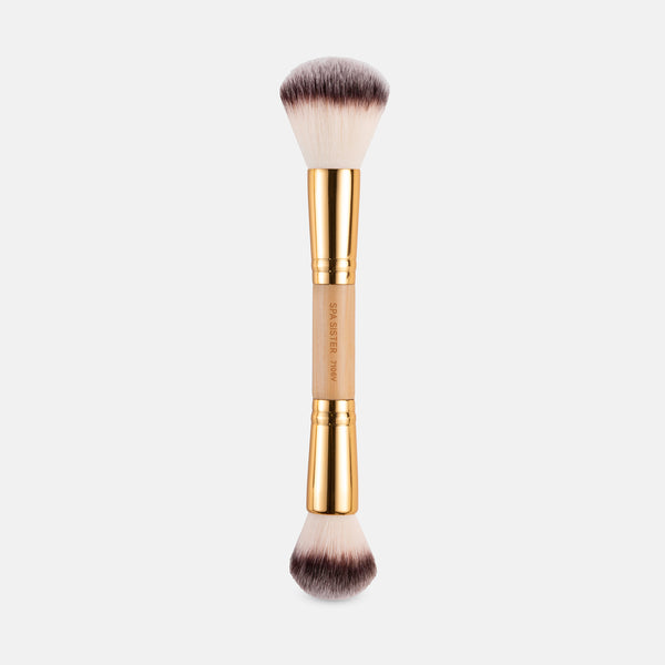 KIDDBarbour/BEAUTY&YOUTH 別注 BORDER 40 Dual-Ended Color Contour & Powder - Vegan Bamboo Brush