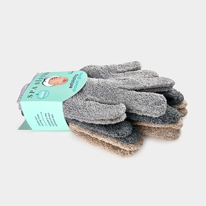 Exfoliating Shower Gloves - Three Pairs