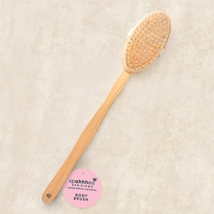 Spaahed Long Wooden Bath Brush - Detachable
