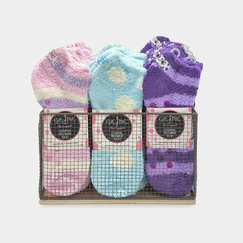 Gal Pal Spa Treatment Socks Display 30ct.