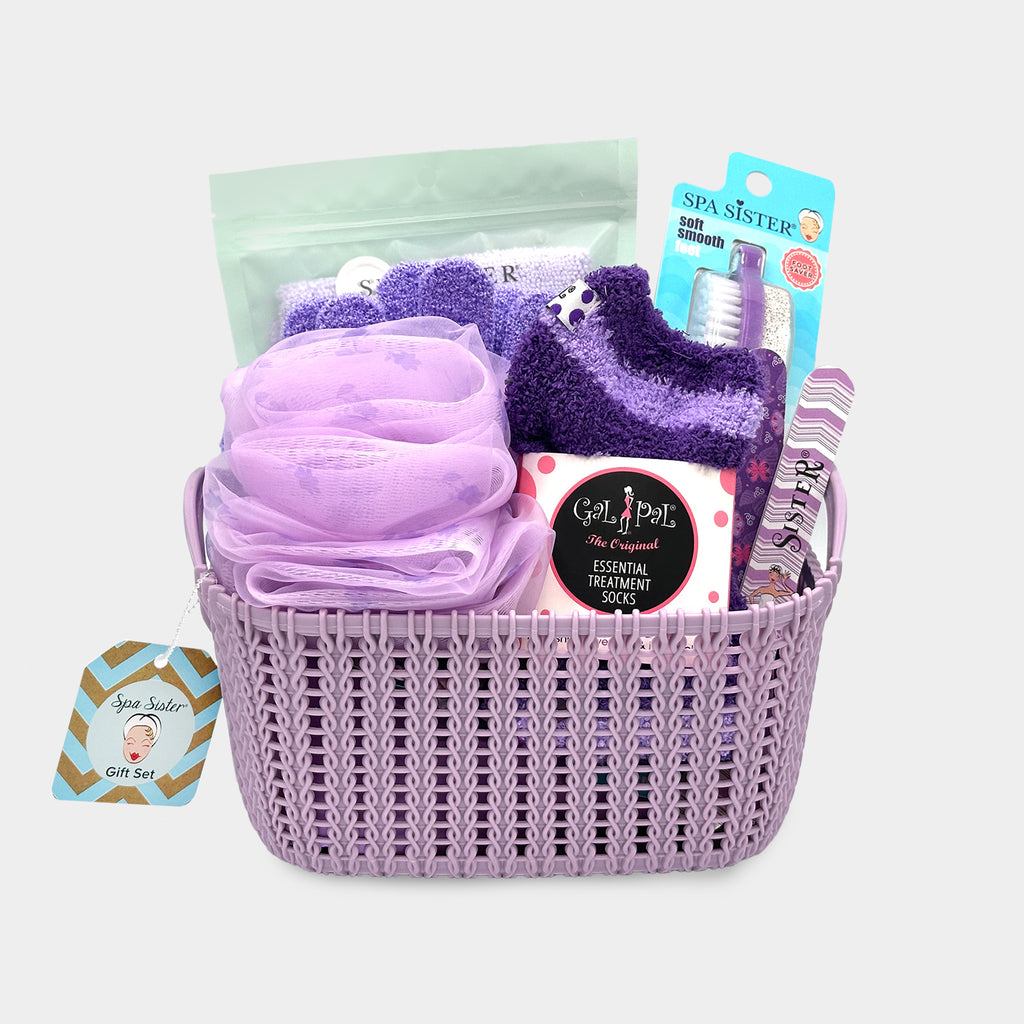 Relax & Renew Gift Basket - Purple