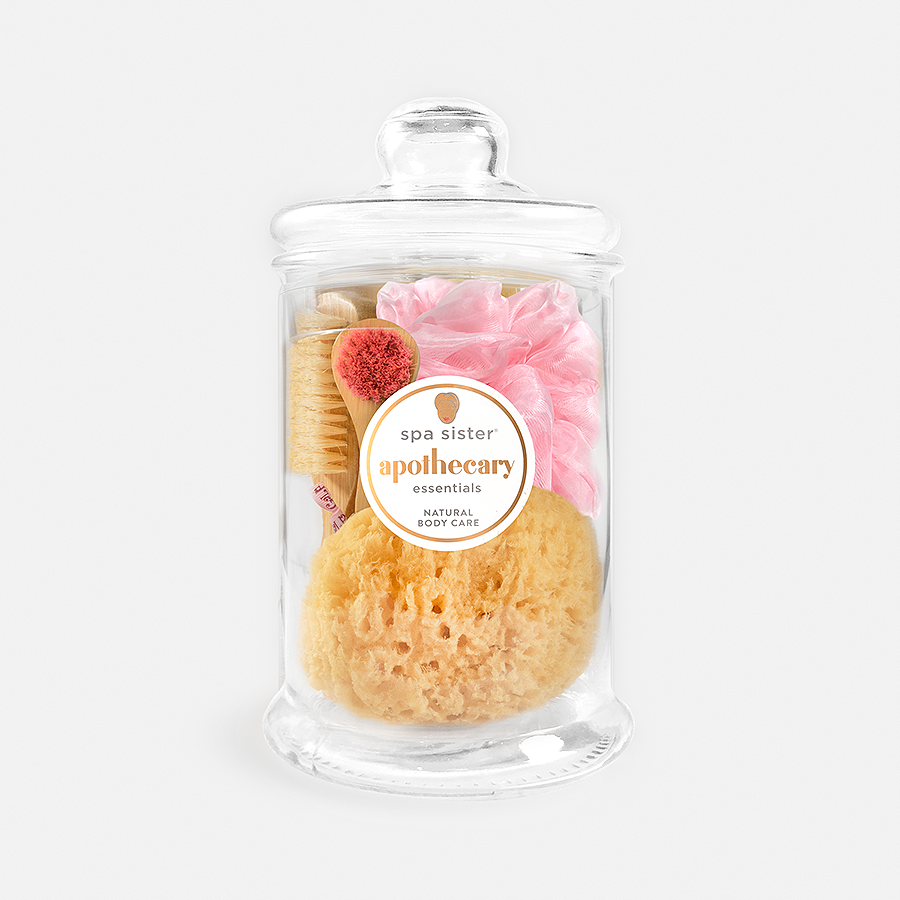Apothecary Essentials Jar Pink Set BathAccessoriesWholesale