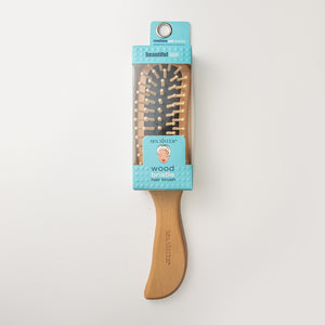 Bamboo Large Wood Bristle Hair Brush - BathAccessoriesWholesale