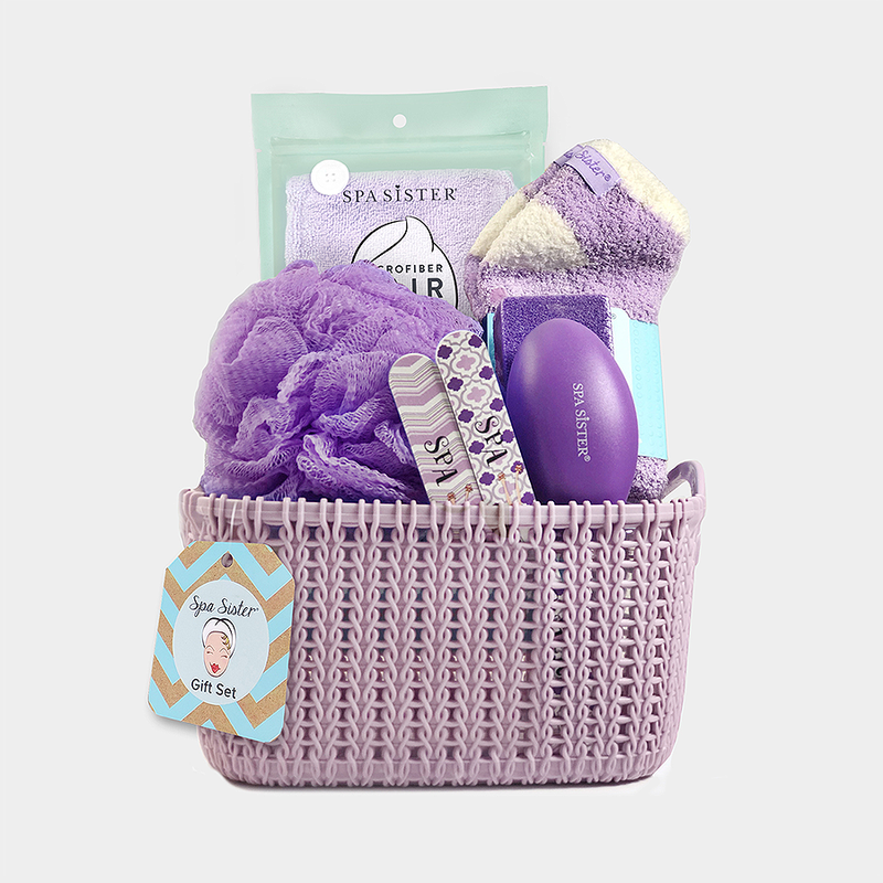 Relax & Renew Gift Basket - Purple