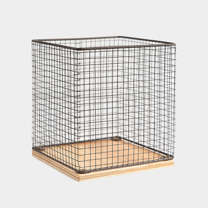 Farmhouse Chicken Wire & Wood Basket<br>(Filler not included)